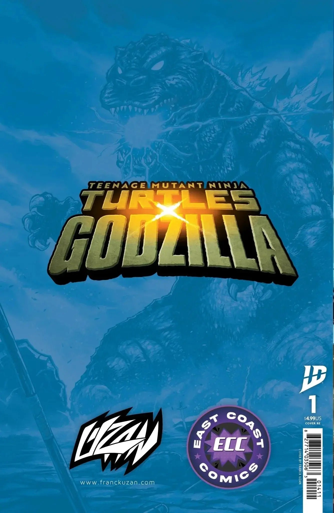 Teenage Mutant Ninja Turtles x Godzilla 1 - ECC Franck Uzan Variant - Left Side (11/12/25) - FURYCOMIX