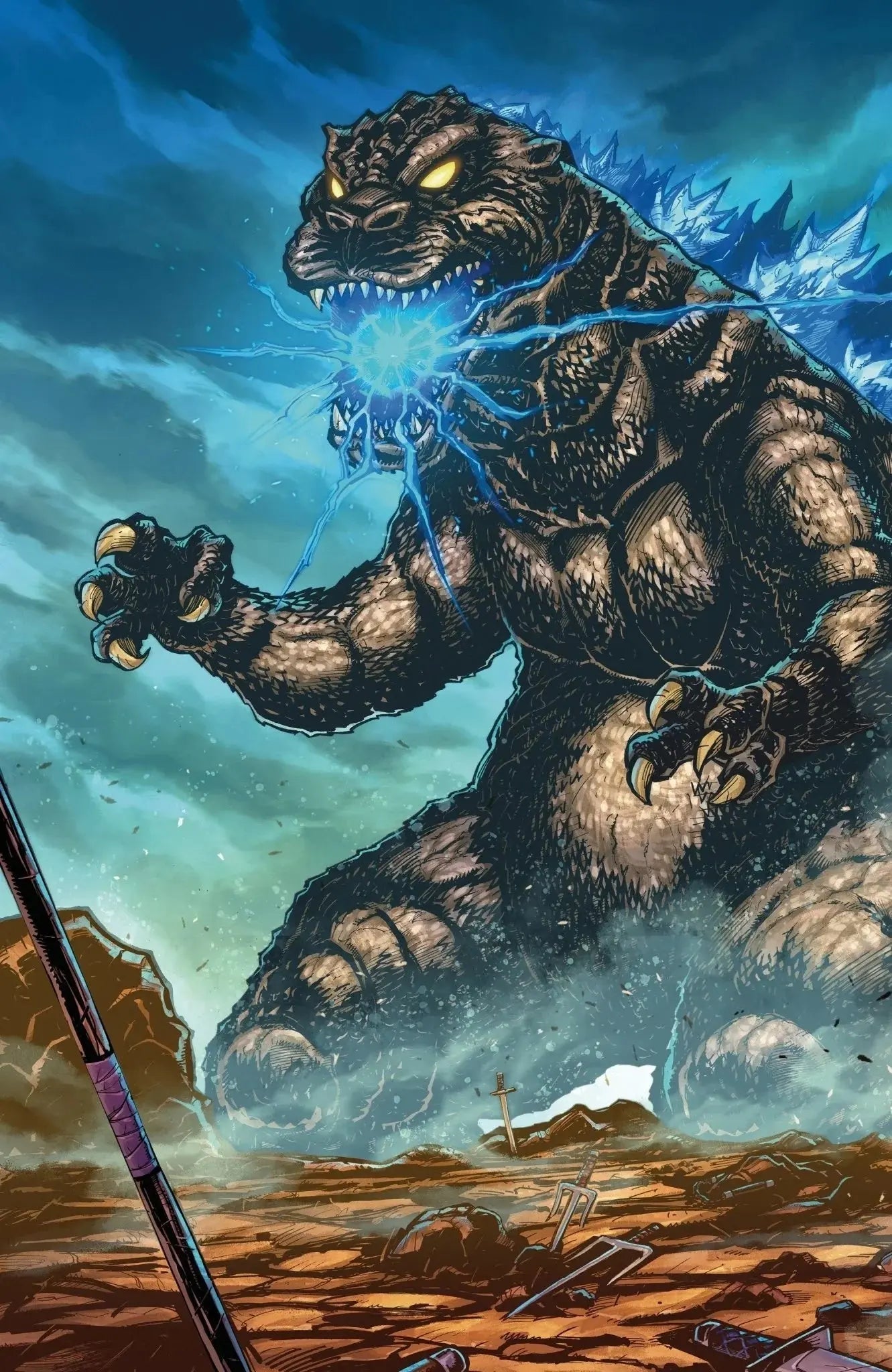 Teenage Mutant Ninja Turtles x Godzilla 1 - ECC Franck Uzan Variant - Left Side (11/12/25) - FURYCOMIX