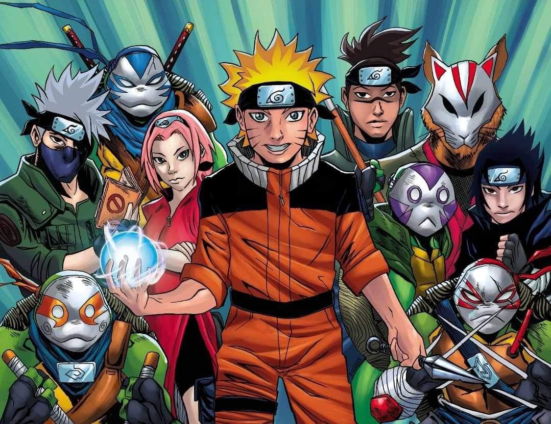 Teenage Mutant Ninja Turtles x Naruto 1 Jason Flowers Black Saber Comics Exclusive ltd 600 - FURYCOMIX