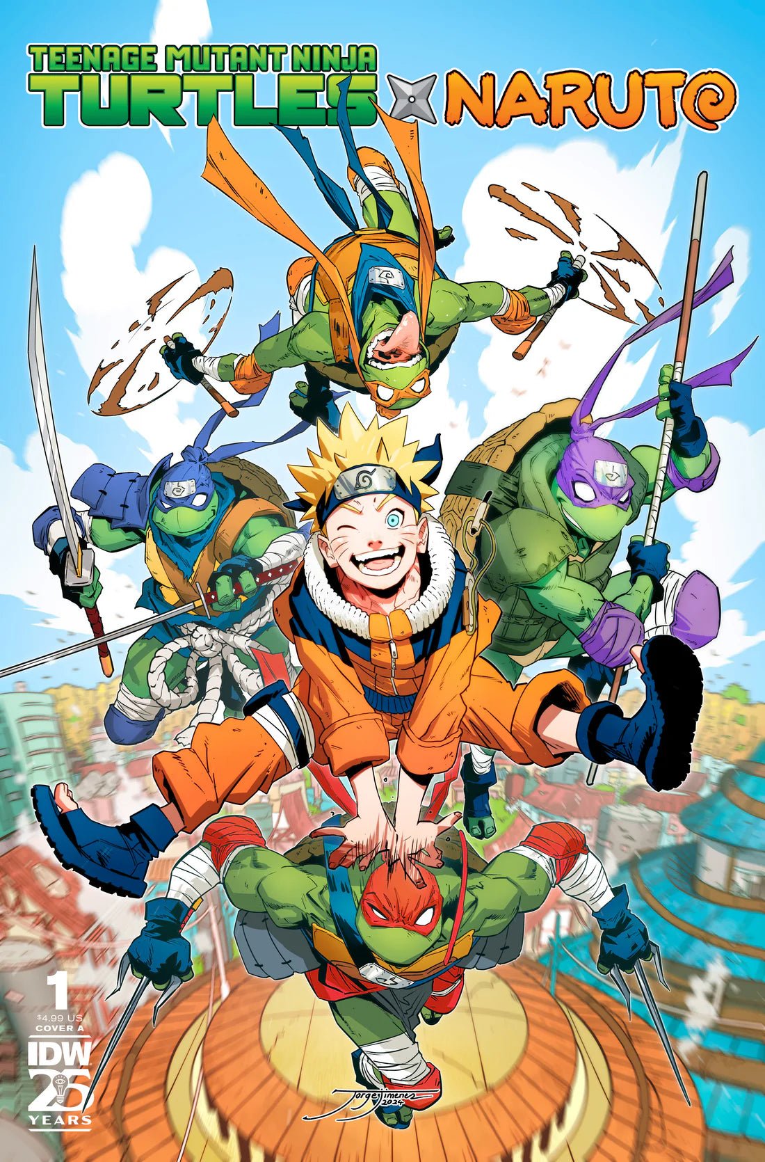 TEENAGE MUTANT NINJA TURTLES X NARUTO #1 JIMENEZ - FURYCOMIX