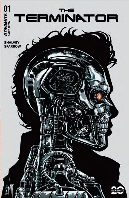 TERMINATOR 1 JORDAN NOIR BLACK & WHITE VARIANT, JAMS FORTRESS EXCLUSIVE - FURYCOMIX