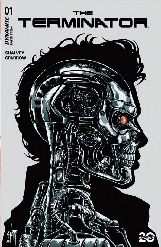 TERMINATOR 1 JORDAN NOIR BLACK & WHITE VARIANT, JAMS FORTRESS EXCLUSIVE - FURYCOMIX
