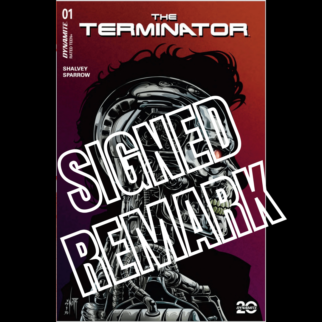 TERMINATOR 1 JORDAN NOIR METAL COLOR VARIANT, SIGNED W/REMARK - FURYCOMIX