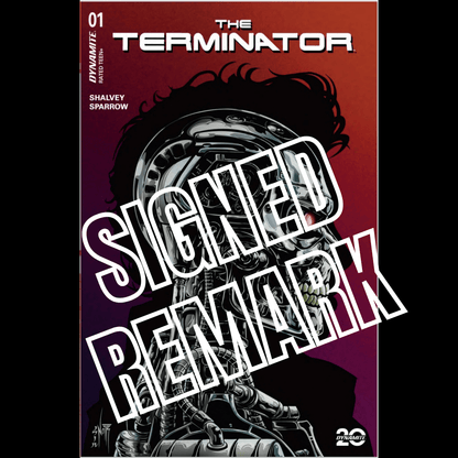 TERMINATOR 1 JORDAN NOIR METAL COLOR VARIANT, SIGNED W/REMARK - FURYCOMIX