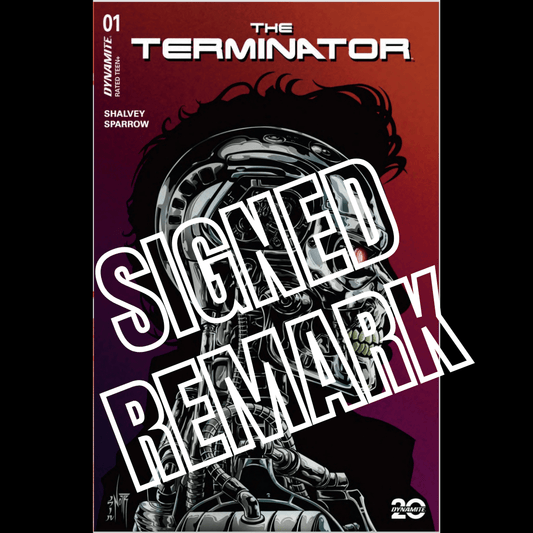 TERMINATOR 1 JORDAN NOIR METAL COLOR VARIANT, SIGNED W/REMARK - FURYCOMIX