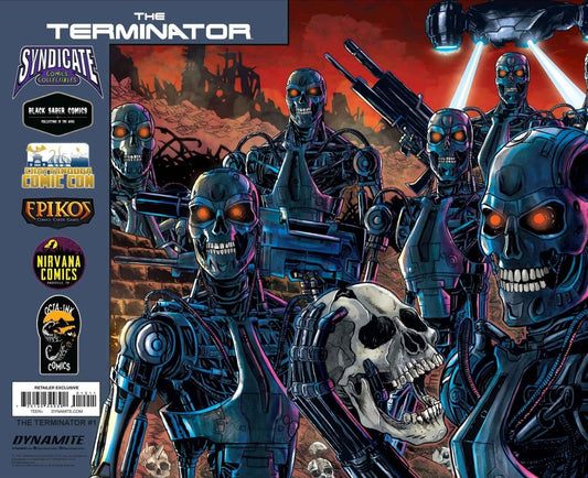 Terminator 1 "Wrap Around Cover" - Jason Flowers Black Saber Comics Exclusive BUNDLE OF 10 - FURYCOMIX