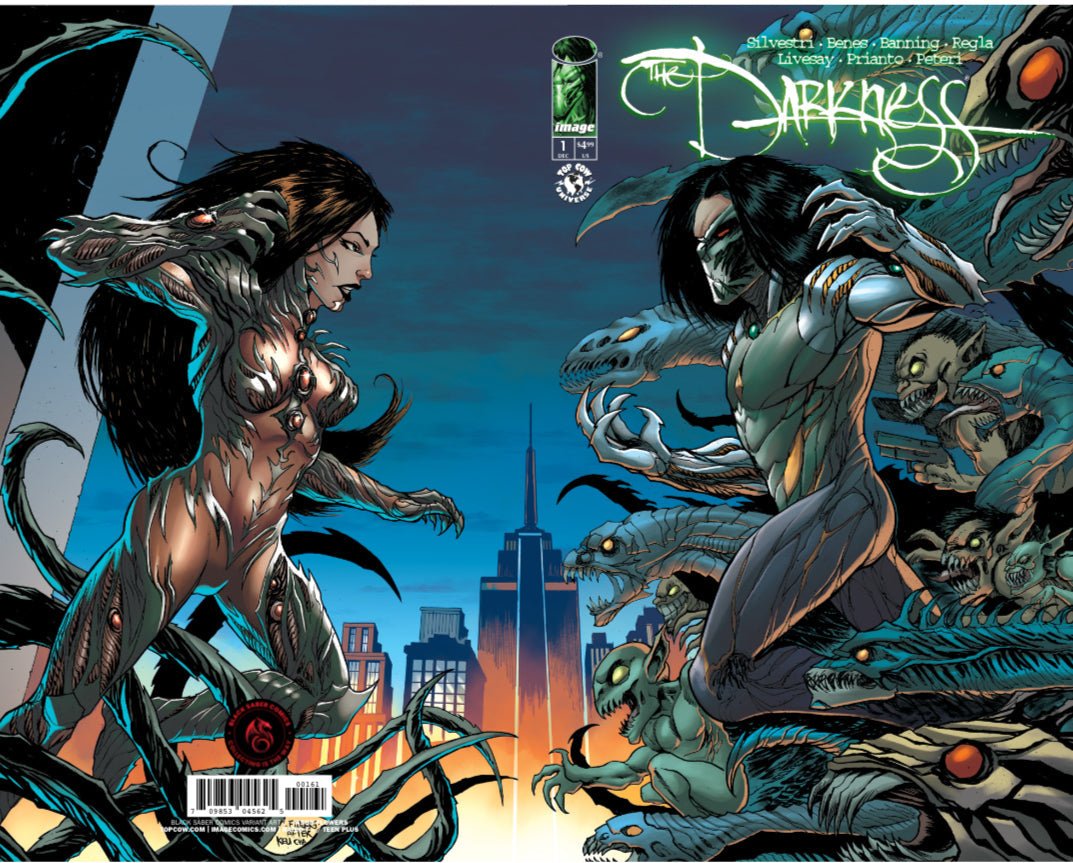 The Darkness (2025) 1 BLACK SABER EXCLUSIVE BY JASON FLOWERS LTD 350 - FURYCOMIX