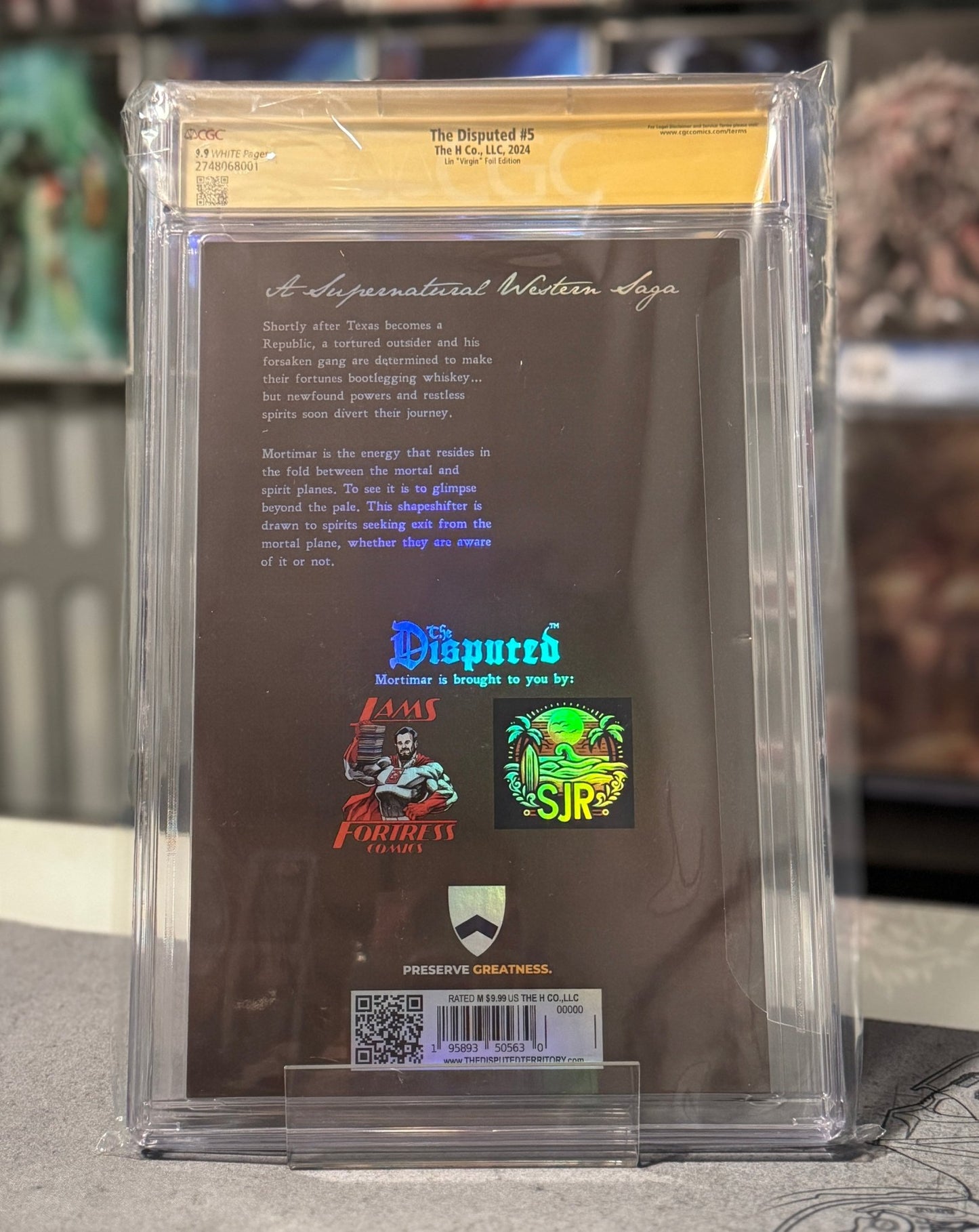 THE DISPUTED 5 CGC 9.9 YELLOW LABEL DOUBLE SIGNED, RACHTA LIN / MICHAEL HINSON - FURYCOMIX