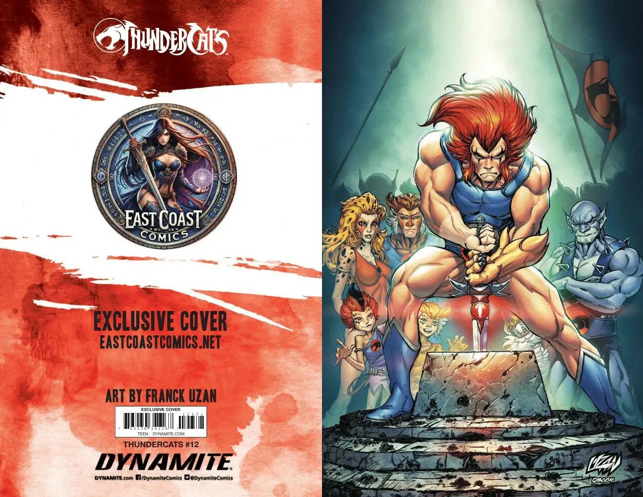 ThunderCats 12 East Coast Comics Franck Uzan Exclusive - Virgin - FURYCOMIX