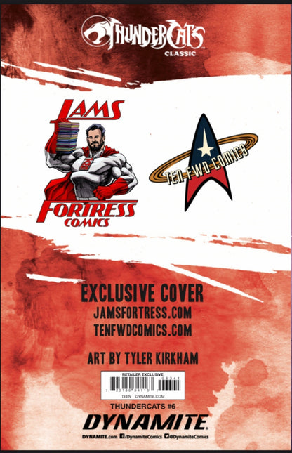 THUNDERCATS  6 WHITE AND PURPLE VIRGIN SET JAMS FORTRESS, TYLER KIRKHAM SDCC EXCLUSIVE (C - FURYCOMIX