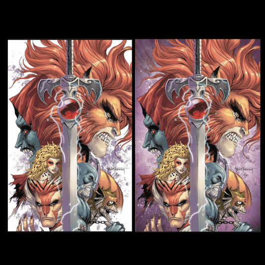 THUNDERCATS  6 WHITE AND PURPLE VIRGIN SET JAMS FORTRESS, TYLER KIRKHAM SDCC EXCLUSIVE (C - FURYCOMIX