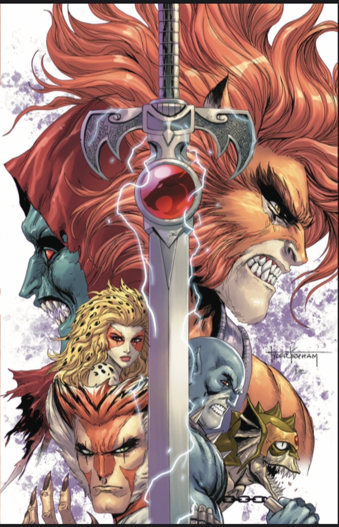 THUNDERCATS  6 WHITE AND PURPLE VIRGIN SET JAMS FORTRESS, TYLER KIRKHAM SDCC EXCLUSIVE (C - FURYCOMIX