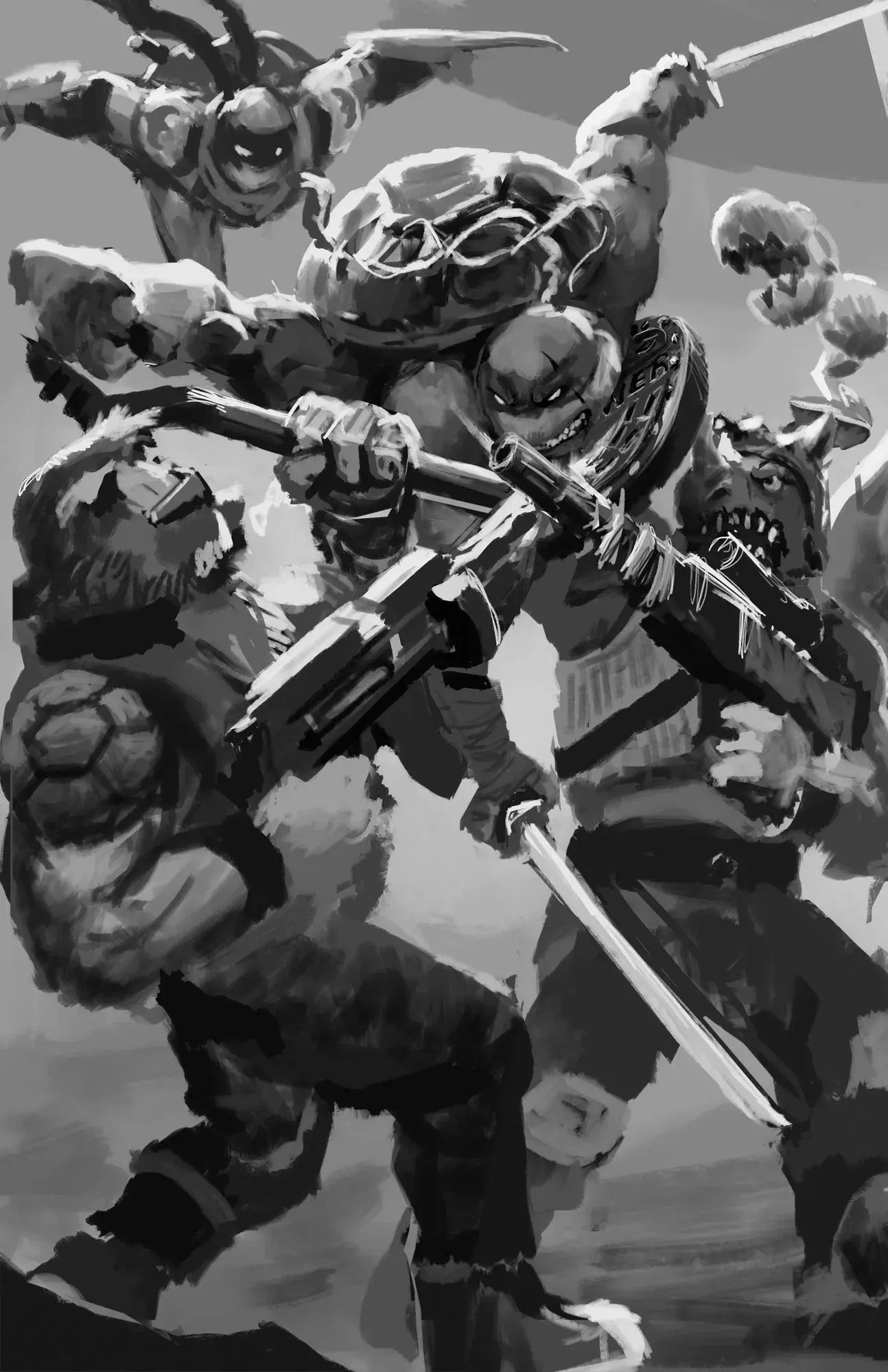 TMNT: Battle Nexus 1 Virgin - ECC NRG Exclusive (12/24/25) - FURYCOMIX