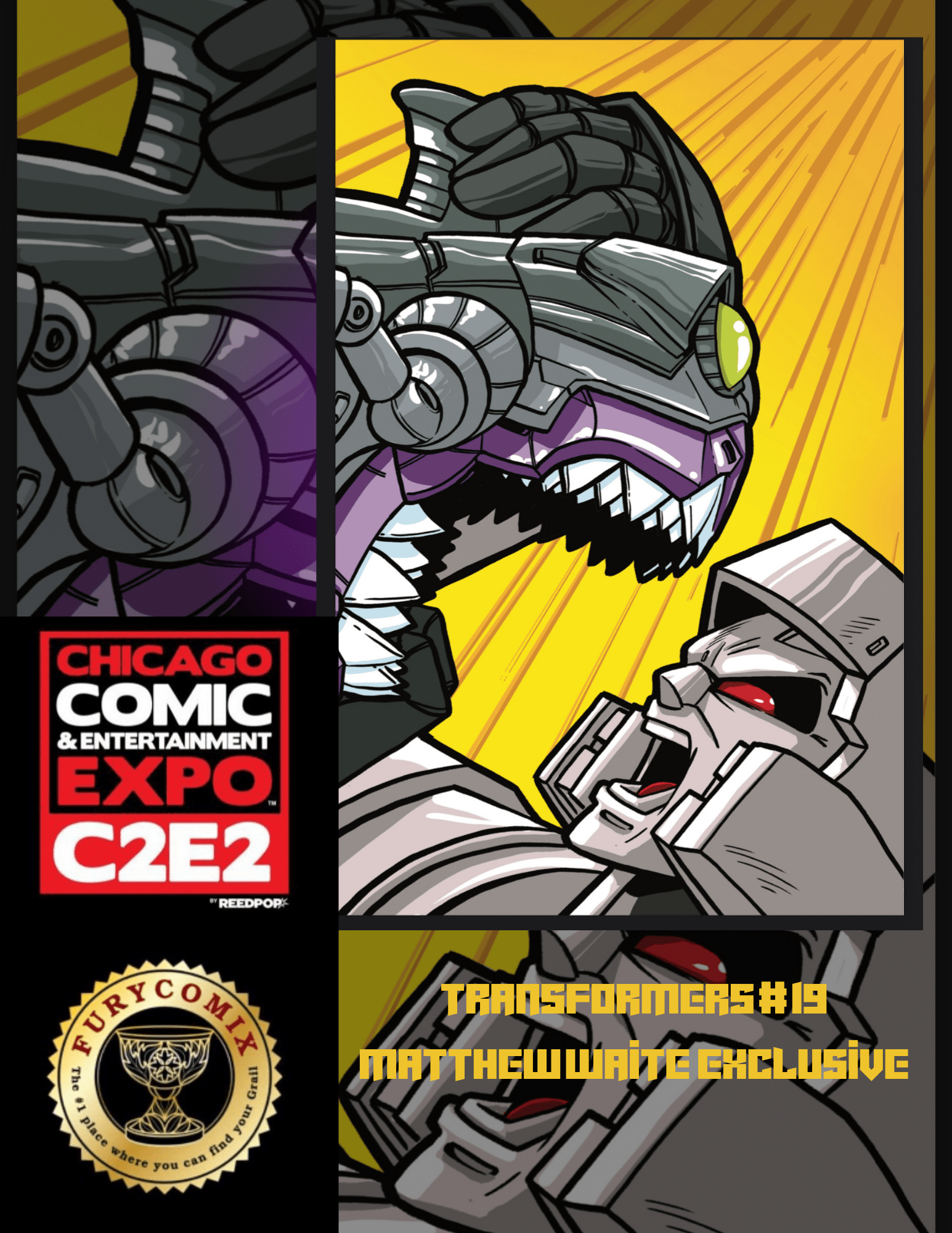 TRANSFORMERS # 19 MATTHEW WAITE C2E2 VIRGIN EXCLUSIVE - FURYCOMIX