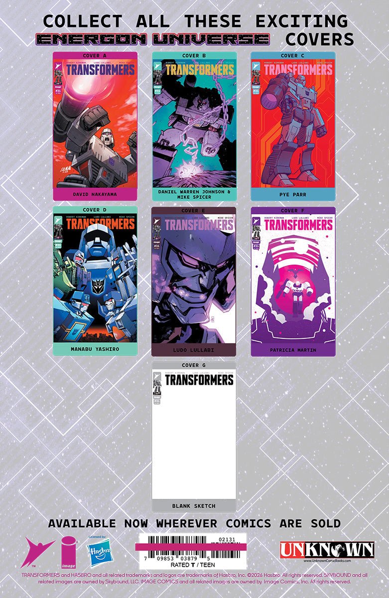 TRANSFORMERS 31 STEPHEN SEGOVIA EXCLUSIVE VIRGIN VAR (04/08/2026) - FURYCOMIX