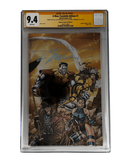 [TRIPLE SIGNED CGC YELLOW LABEL 4 PACK FOIL] X - Men 1991 1 Facsimile Jim Lee | Claremont | Williams Cover Var [Set 1] - FURYCOMIX