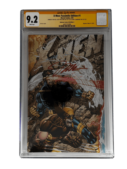 [TRIPLE SIGNED CGC YELLOW LABEL 4 PACK FOIL] X - Men 1991 1 Facsimile Jim Lee | Claremont | Williams Cover Var [Set 4] - FURYCOMIX