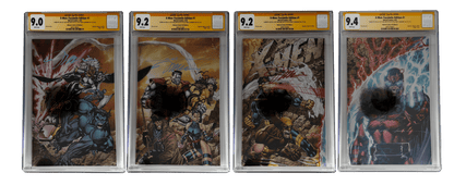 [TRIPLE SIGNED CGC YELLOW LABEL 4 PACK FOIL] X - Men 1991 1 Facsimile Jim Lee | Claremont | Williams Cover Var [Set 4] - FURYCOMIX