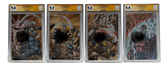[TRIPLE SIGNED CGC YELLOW LABEL 4 PACK FOIL] X - Men 1991 1 Facsimile Jim Lee | Claremont | Williams Cover Var [Set 4] - FURYCOMIX