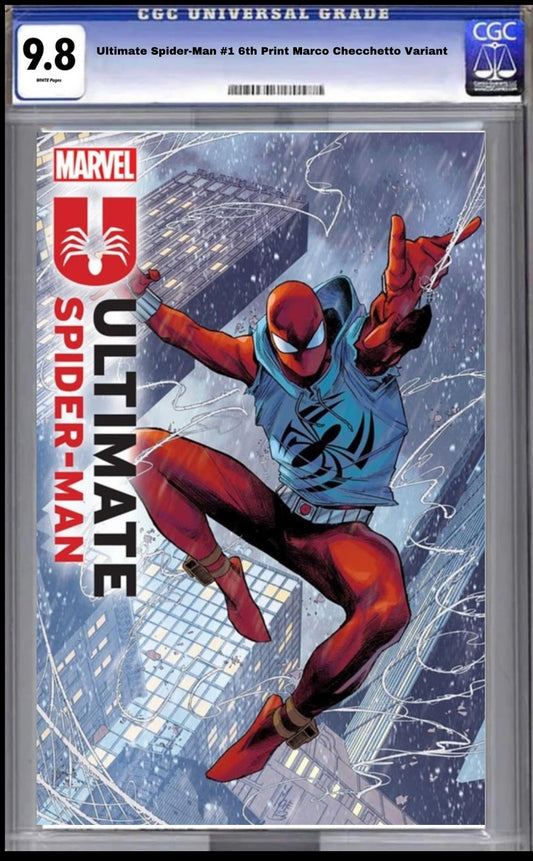 Ultimate Spider-Man #1 6th Print Marco Checchetto Variant CGC 9.8 - FURYCOMIX