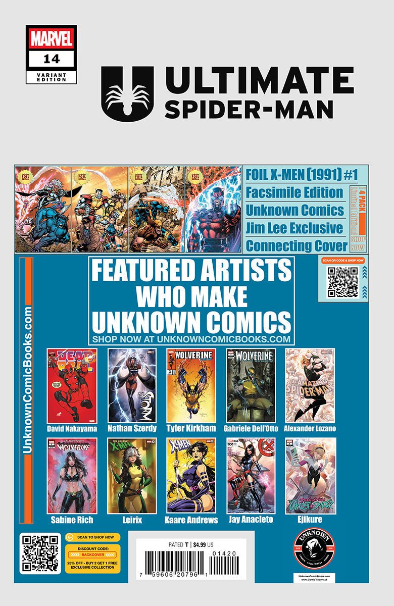 Ultimate Spider - Man 14 Unknown Comic Mirka Andolfo Exclusive Var (02/26/2025) - FURYCOMIX