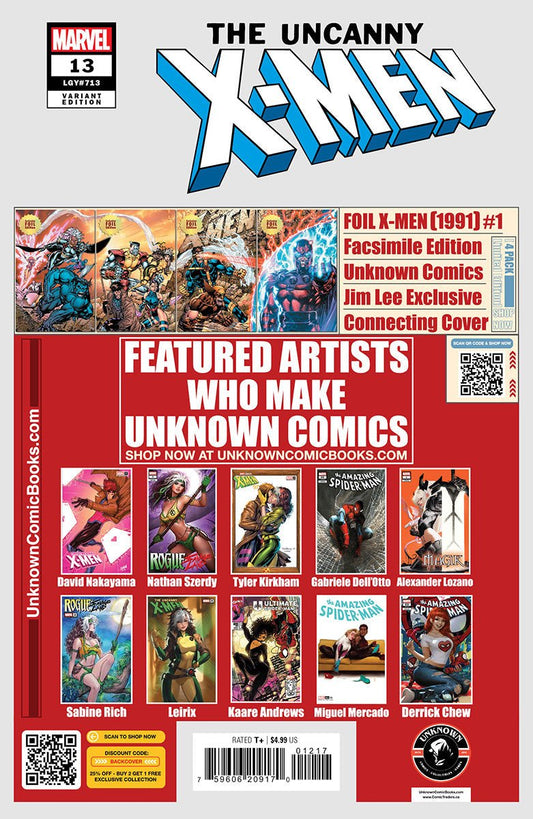 Uncanny X - men 13 Unknown Comics Alexander Lozano Exclusive Virgin Var (04/09/2025) - FURYCOMIX