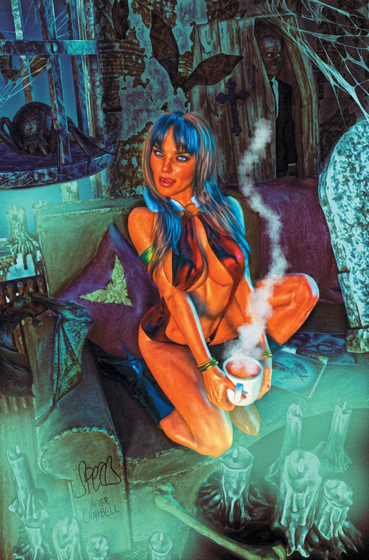 Vampirella #2 1:20 Mark Spears Amazing Spider - Man 601 Homage Blue Virgin Variant - FURYCOMIX