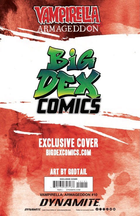 Vampirella Armageddon #10 GODTAIL Virgin Variant (Limited to 500) - FURYCOMIX