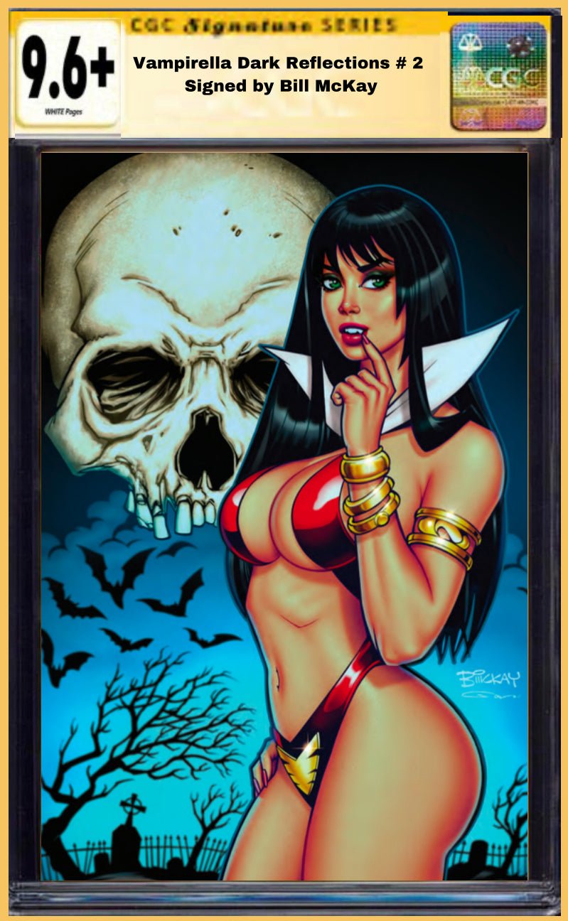 VAMPIRELLA DARK REFLECTIONS # 2 BILL MCKAY VIRGIN EXCLUSIVE SIGNED CGC 9.6 - FURYCOMIX