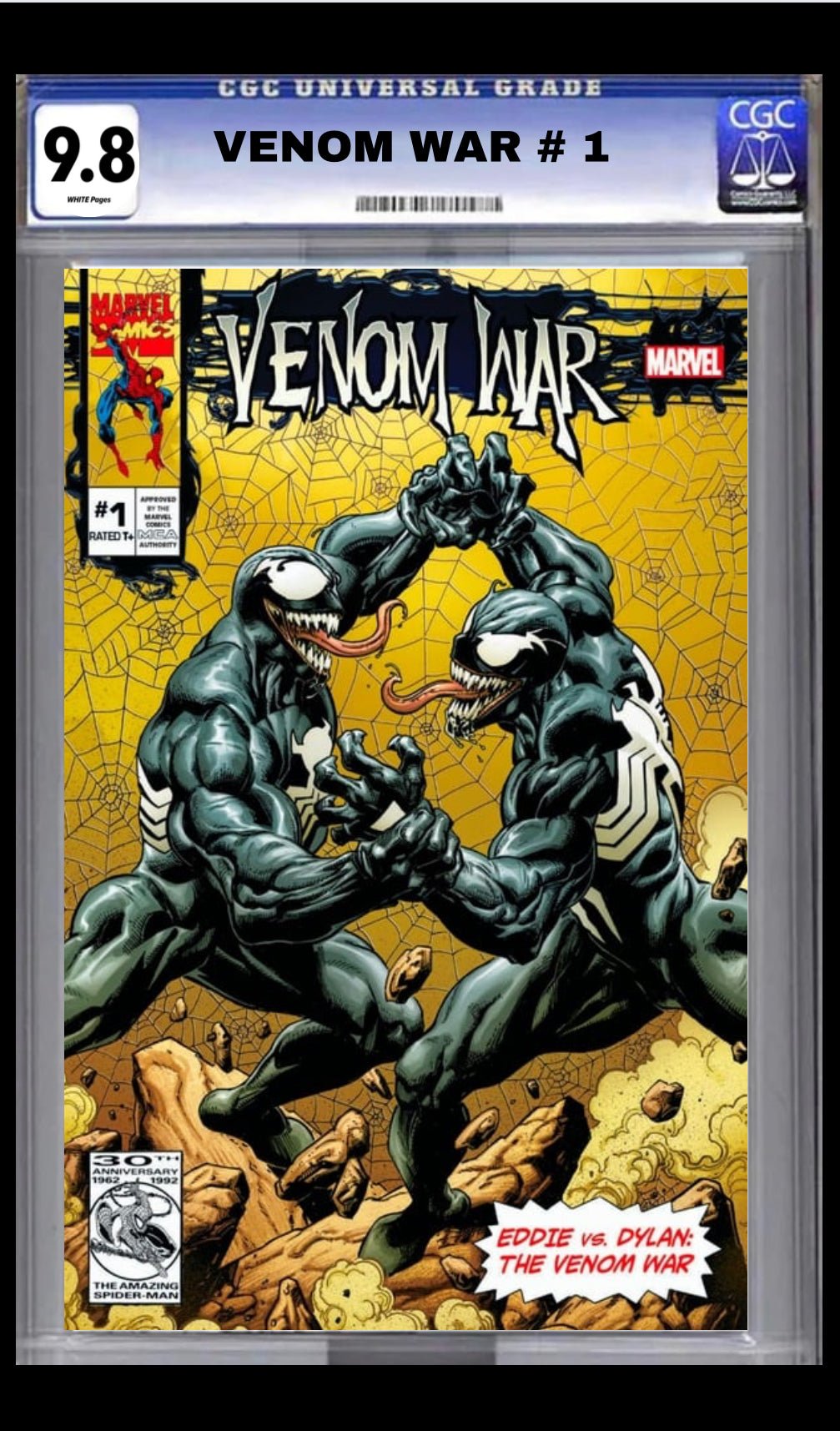 VENOM WAR # 1 MARK BAGLEY CGC 9.8 TRADE EXCLUSIVE - FURYCOMIX