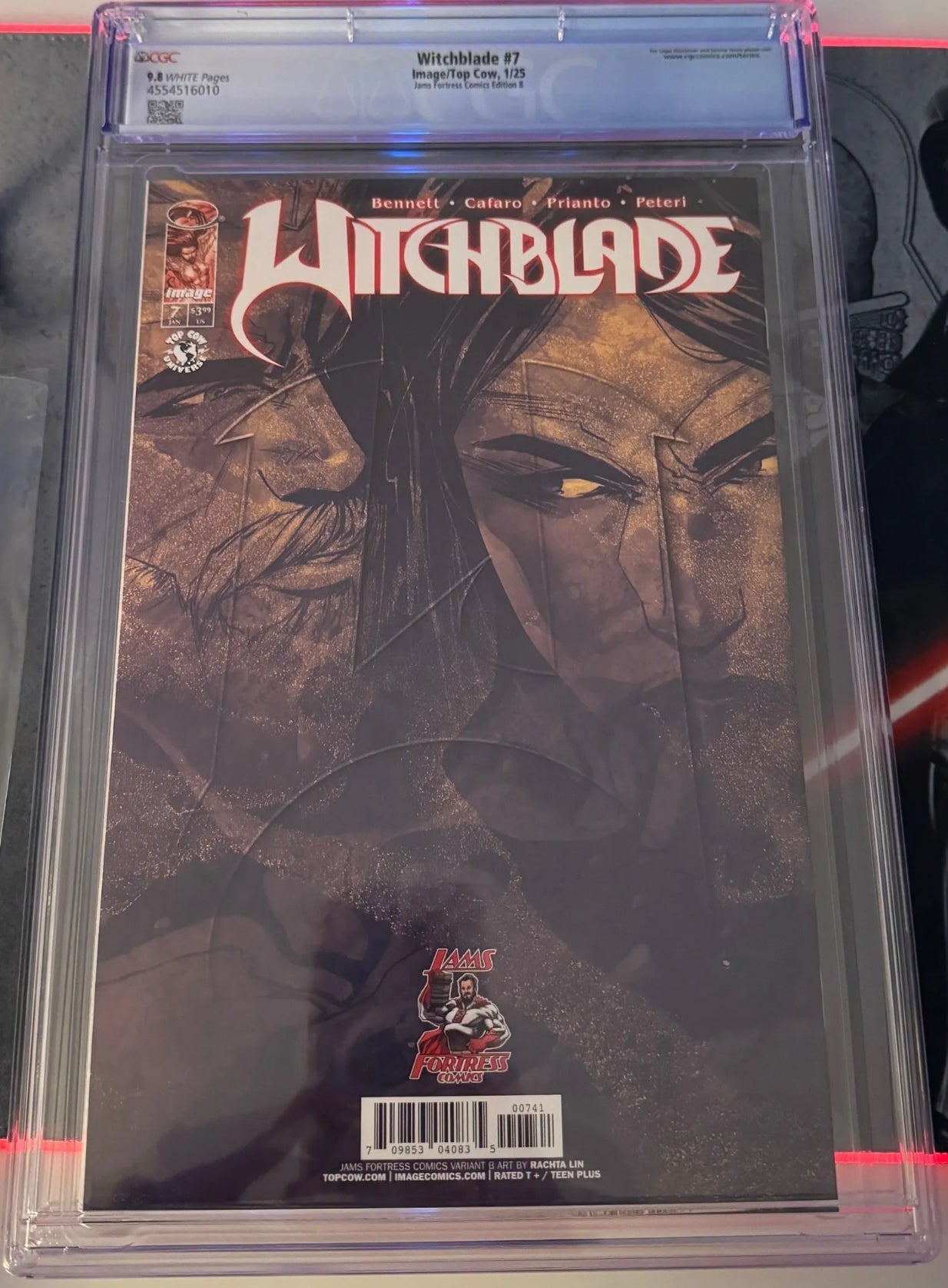 WITCHBLADE 7 RACHTA LIN COLOR SPLASH VIRGIN/ JAMS FORTRESS EXCLUSIVE CGC 9.8 - FURYCOMIX