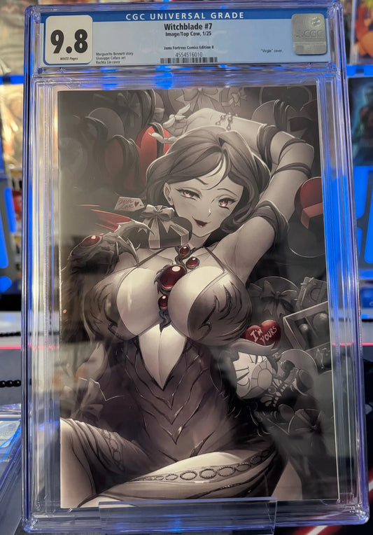 WITCHBLADE 7 RACHTA LIN COLOR SPLASH VIRGIN/ JAMS FORTRESS EXCLUSIVE CGC 9.8 - FURYCOMIX