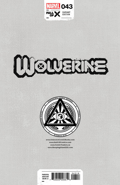 Wolverine 43 Unknown Comics Kaare Andrews Exclusive Var (02/14/2024) - FURYCOMIX