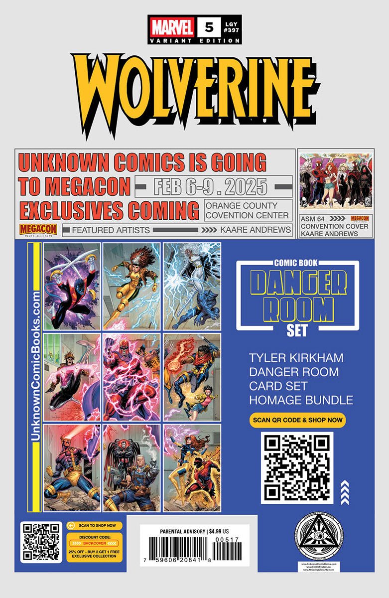 Wolverine 5 Unknown Comics Ejikure Exclusive Virgin Var (01/08/2025) - FURYCOMIX