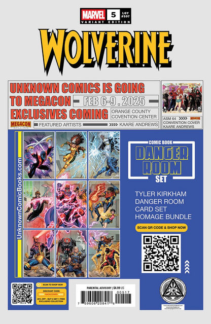 Wolverine 5 Unknown Comics Ejikure Exclusive Virgin Var (01/08/2025) - FURYCOMIX