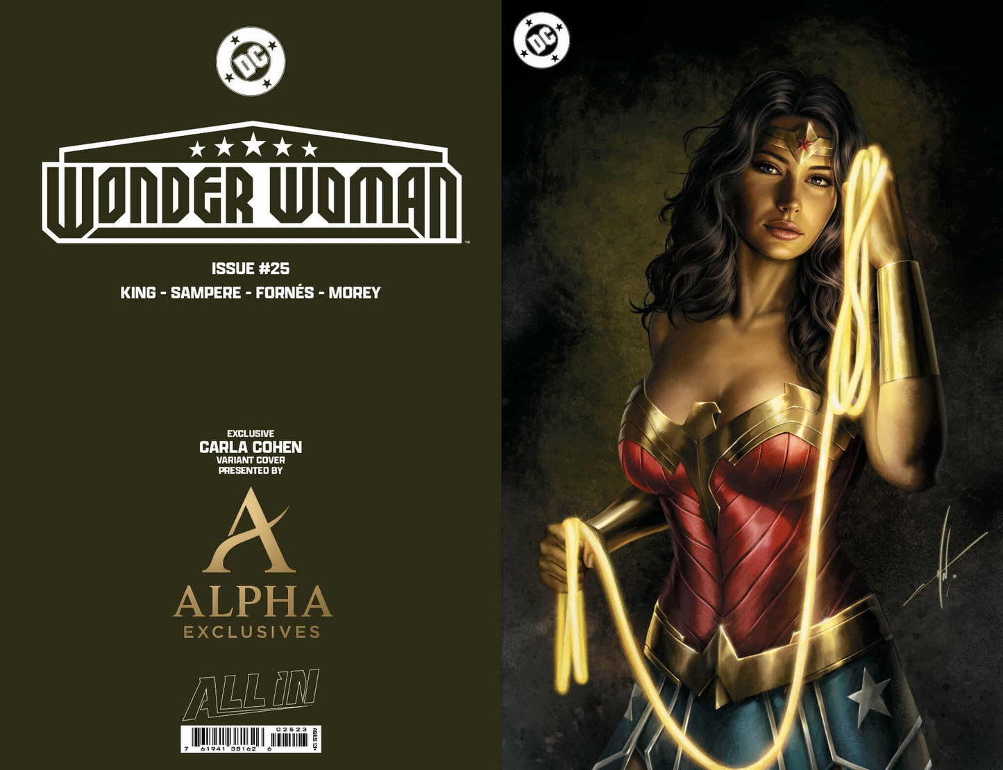 WONDER WOMAN 25 Carla Cohen exclusive 1st appearance of THE MATRIARCH - FURYCOMIX