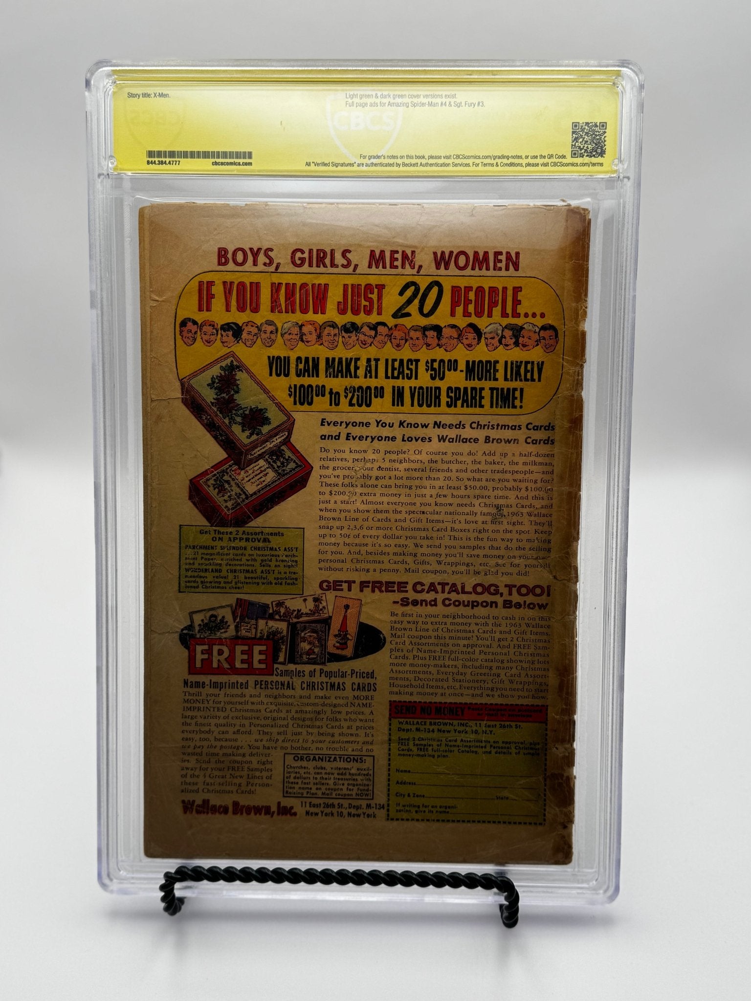 X - Men 1 CBCS 1.5 Yellow Label Signed by Stan Lee Verified Signature 1963 [IN STOCK] - FURYCOMIX
