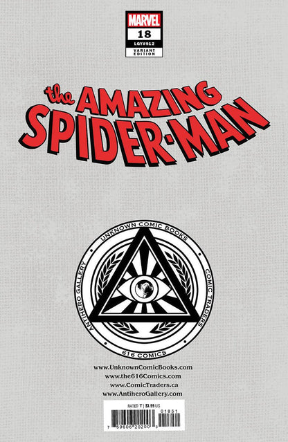AMAZING SPIDER-MAN #18 [DWB] UNKNOWN COMICS SABINE RICH EXCLUSIVE VAR (01/25/2023) - FURYCOMIX