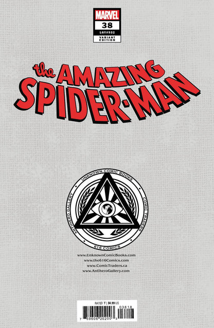 AMAZING SPIDER-MAN #38 [GW] UNKNOWN COMICS DERRICK CHEW EXCLUSIVE VAR (11/22/2023) - FURYCOMIX