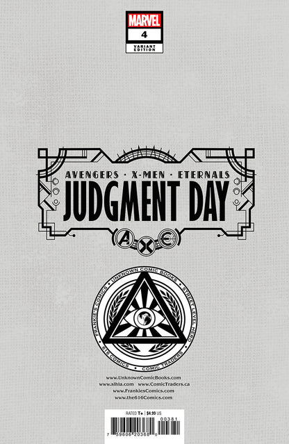 A.X.E.: JUDGMENT DAY #4 [AXE] UNKNOWN COMICS DAVID NAKAYAMA HELLFIRE EXCLUSIVE VAR (09/14/2022) - FURYCOMIX
