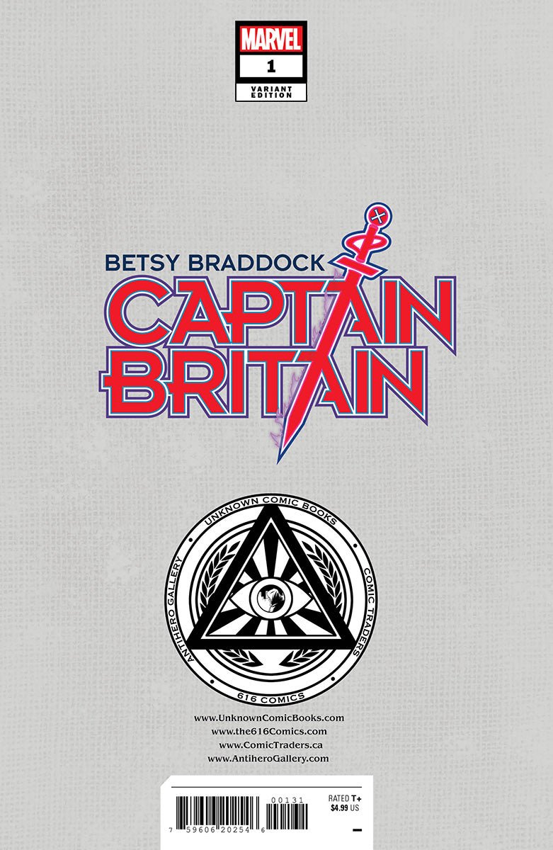 BETSY BRADDOCK: CAPTAIN BRITAIN #1 UNKNOWN COMICS MIGUEL MERCADO EXCLUSIVE VIRGIN VOGUE VAR (02/22/2023) - FURYCOMIX