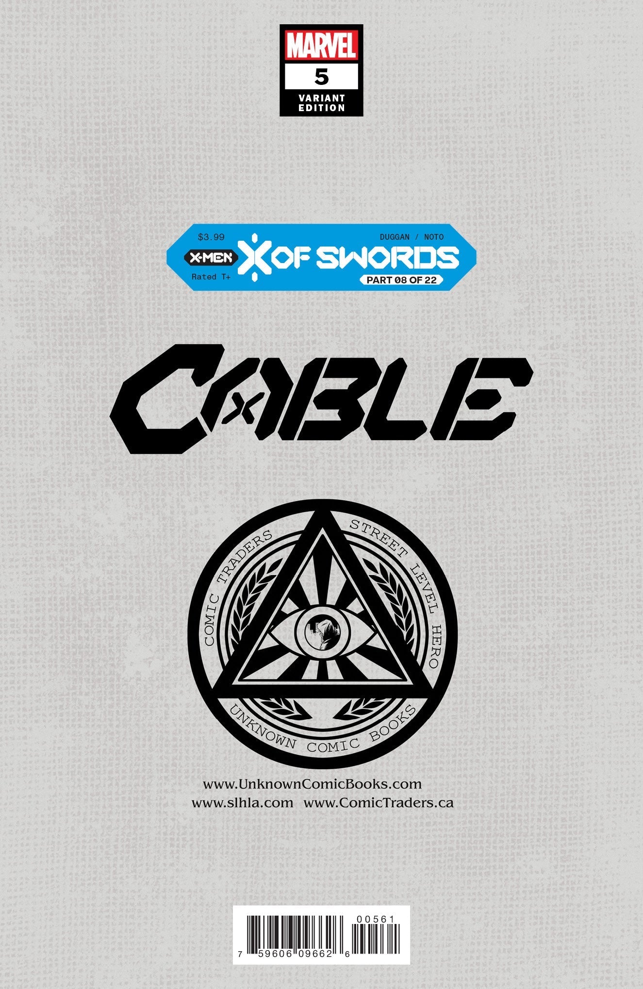 CABLE #5 UNKNOWN COMICS TYLER KIRKHAM EXCLUSIVE VAR XOS (10/14/2020) - FURYCOMIX