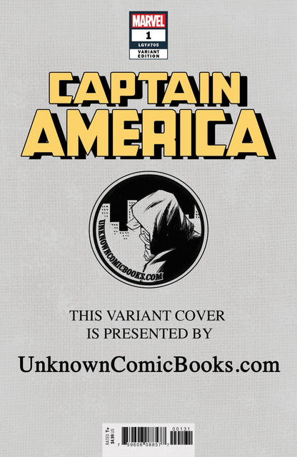 CAPTAIN AMERICA #1 UNKNOWN COMIC BOOKS CONVENTION EXCLUSIVE PARRILLO 7/18/2018 - FURYCOMIX