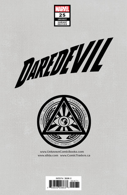 DAREDEVIL #25 UNKNOWN COMICS GABRIELE DELLOTTO EXCLUSIVE 3RD PTG VAR (02/24/2021) - FURYCOMIX