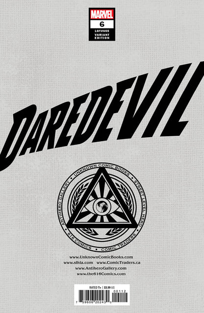 DAREDEVIL #6 UNKNOWN COMICS KAEL NGU EXCLUSIVE VAR (12/07/2022) - FURYCOMIX
