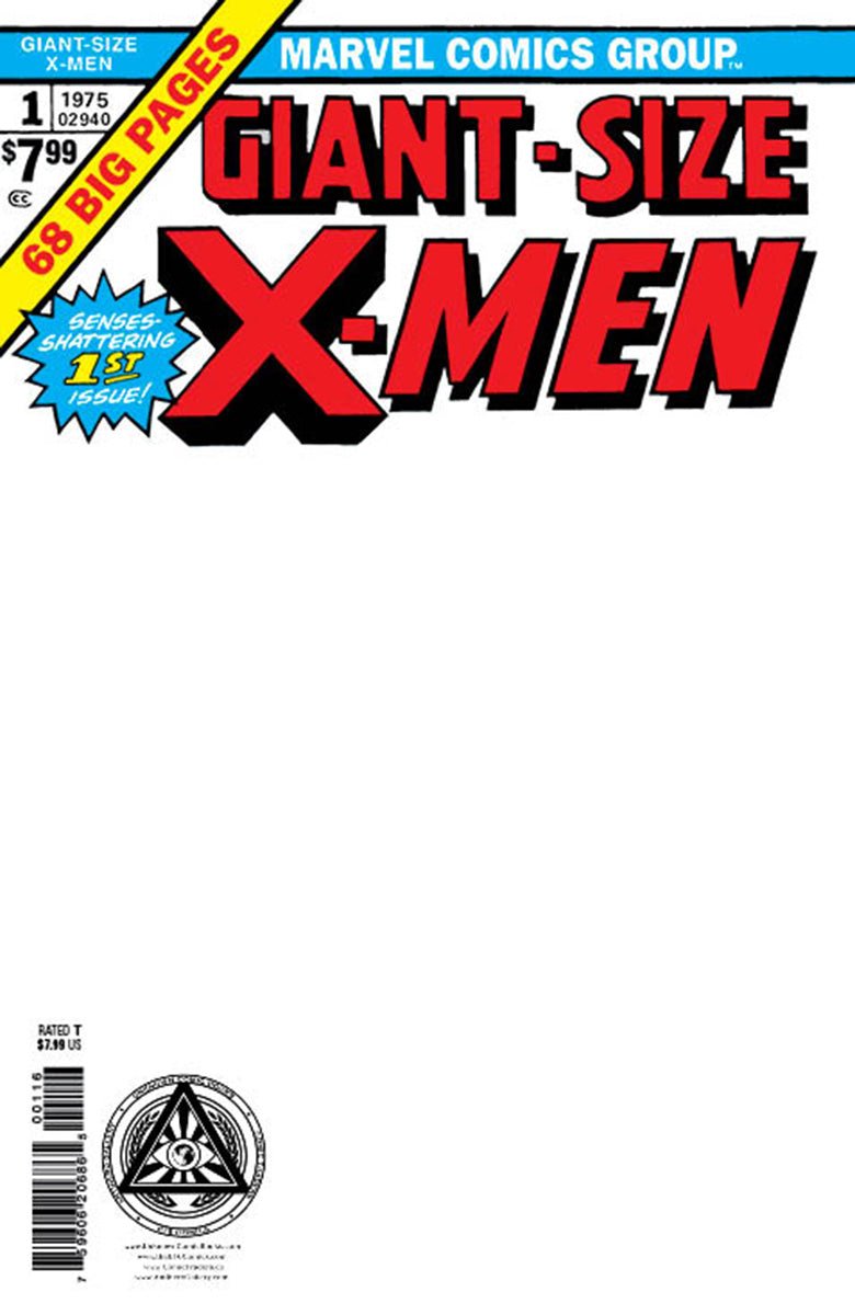 GIANT-SIZE X-MEN #1 FACSIMILE EDITION [NEW PRINTING] UNKNOWN COMICS EXCLUSIVE BLANK VAR (08/16/2023) (08/30/2023) - FURYCOMIX