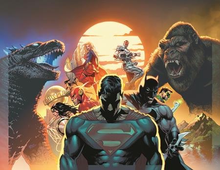 Justice League Vs Godzilla Vs Kong #1 (Of 6) F Christian Duce Godzilla Roar Sound Fx Gatefold Variant - FURYCOMIX