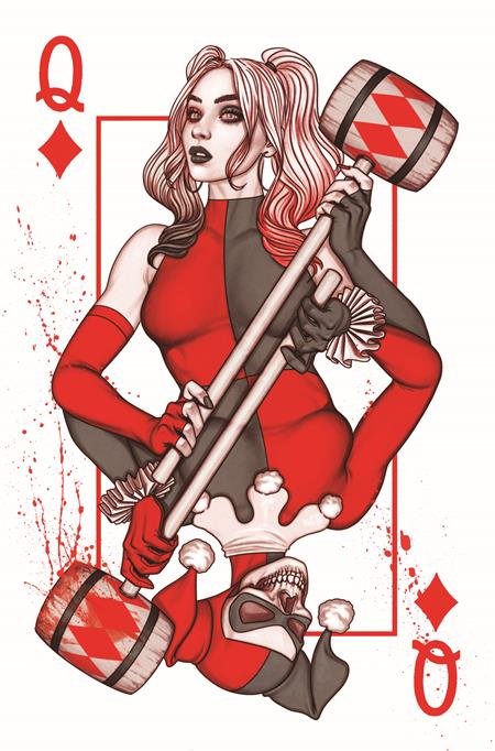Knight Terrors Harley Quinn #2 (Of 2) B Jenny Frison Playin Card GGA Queen Of Hearts Variant - FURYCOMIX