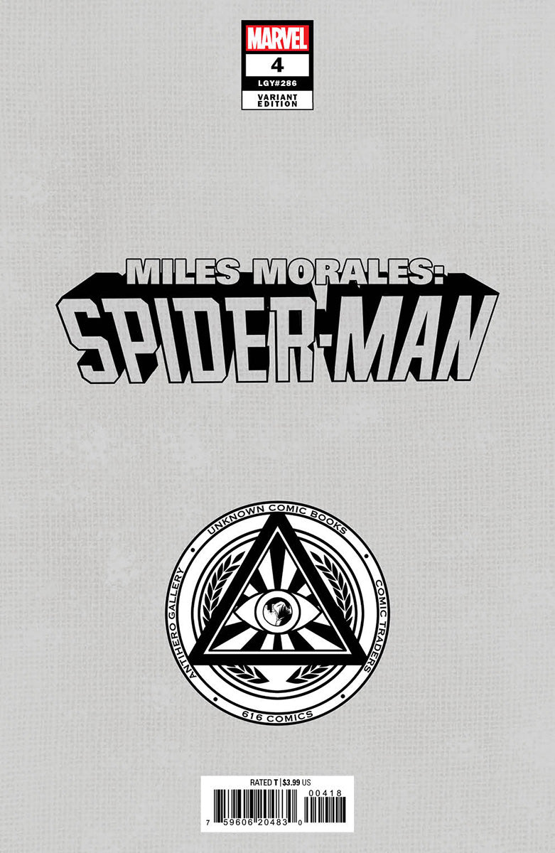 MILES MORALES: SPIDER-MAN #4 UNKNOWN COMICS TYLER KIRKHAM EXCLUSIVE VIRGIN VAR (03/15/2023) - FURYCOMIX