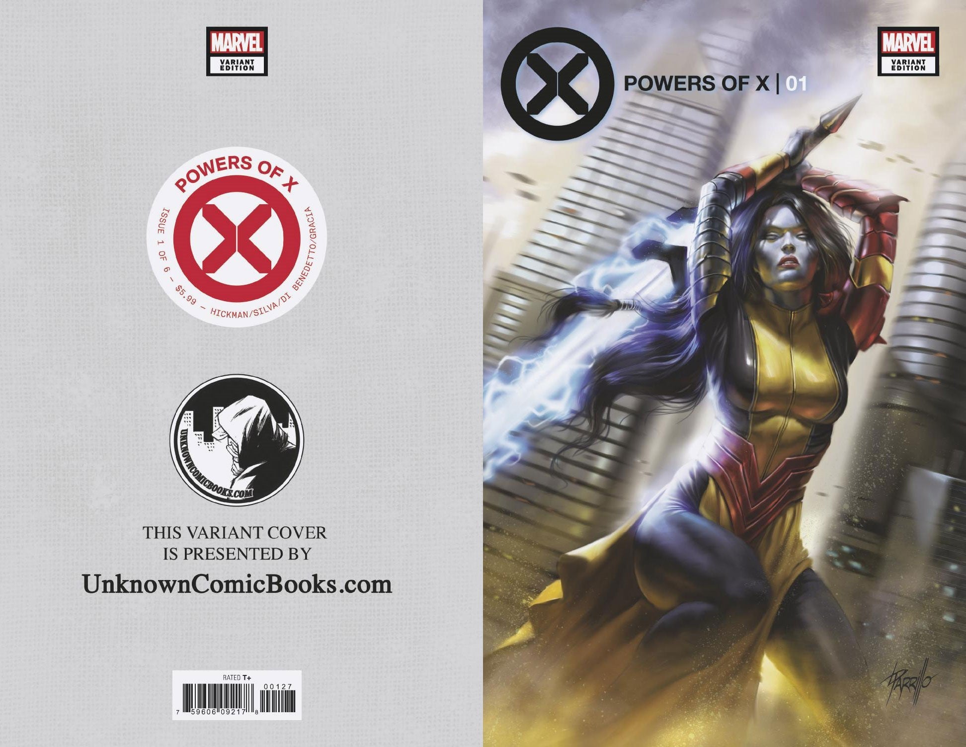 POWERS OF X #1 (OF 6) UNKNOWN COMICS LUCIO PARRILLO EXCLUSIVE (07/31/2019) - FURYCOMIX